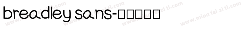 breadley sans字体转换